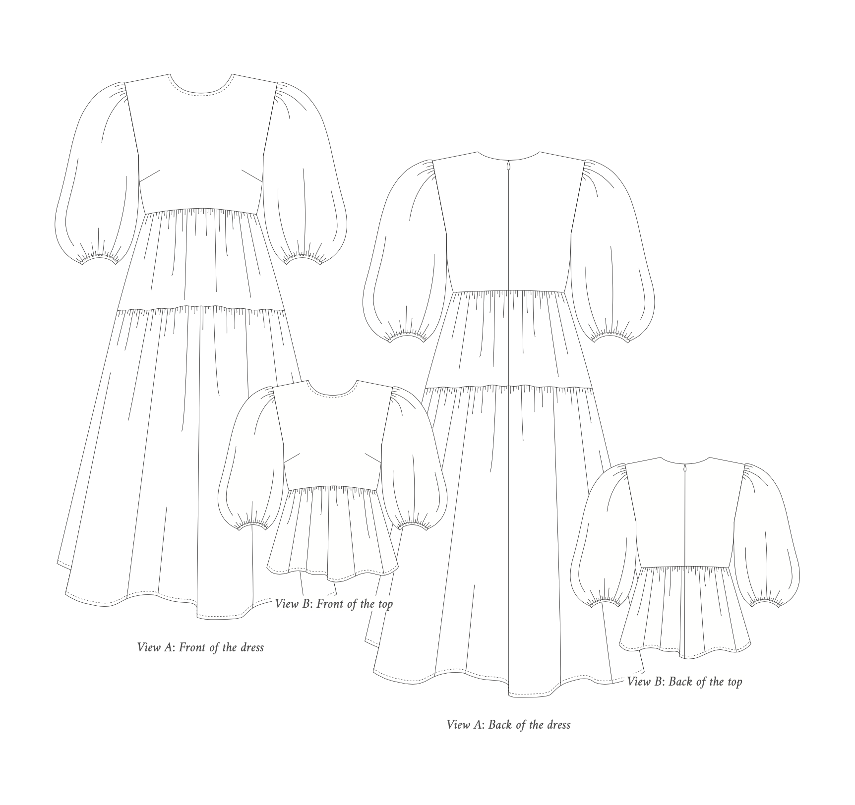 Silversaga Patterns Elsa Dress and Top