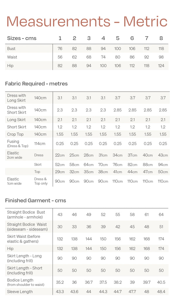 Papercut Patterns Estella Dress, Top & Skirt