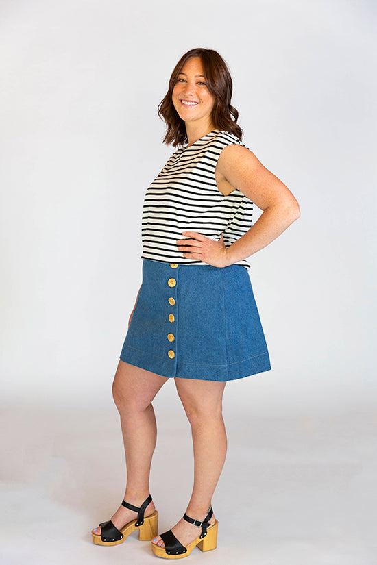 Chalk and Notch Evelyn Skirt