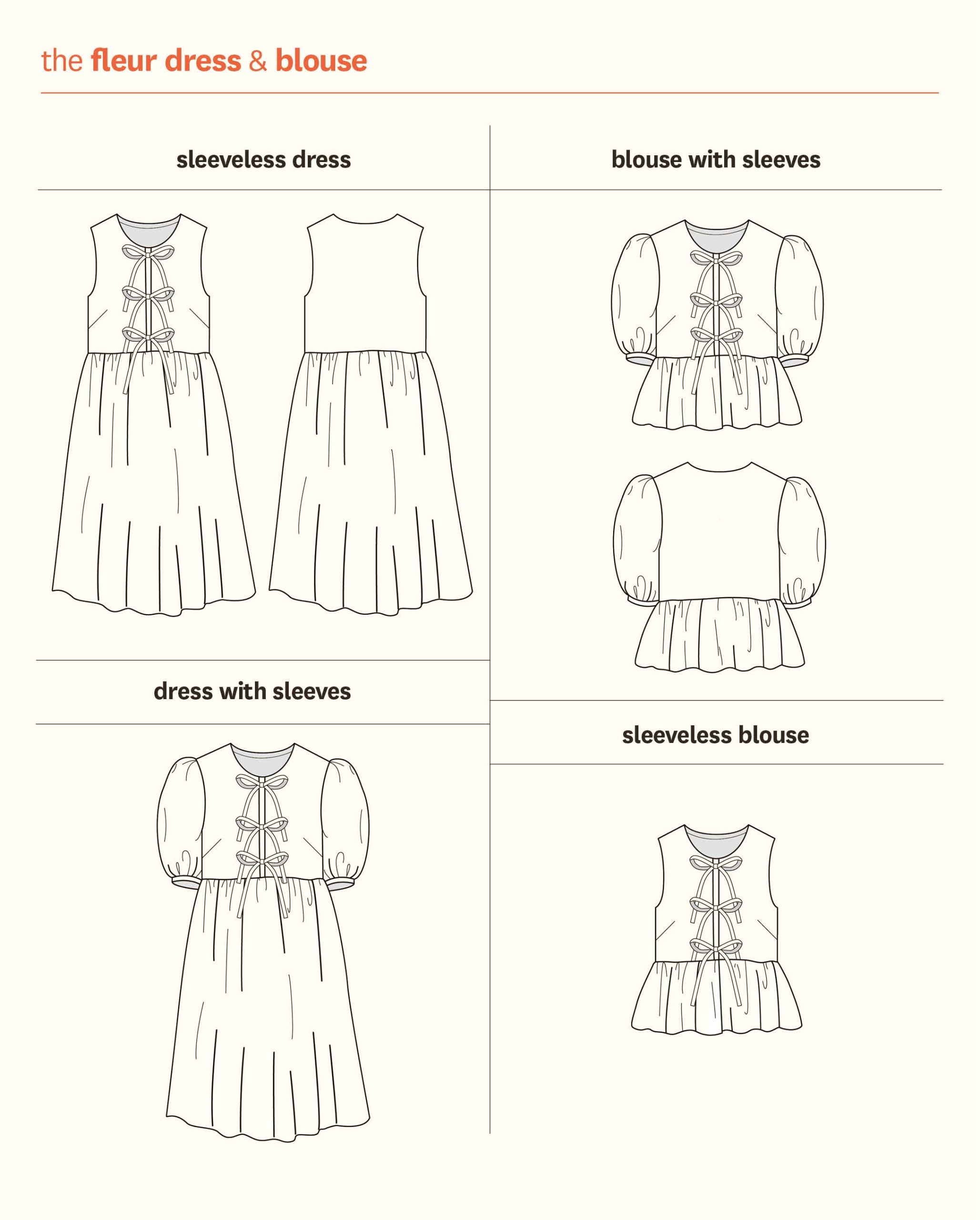 Fabric Godmother Fleur Dress and Blouse