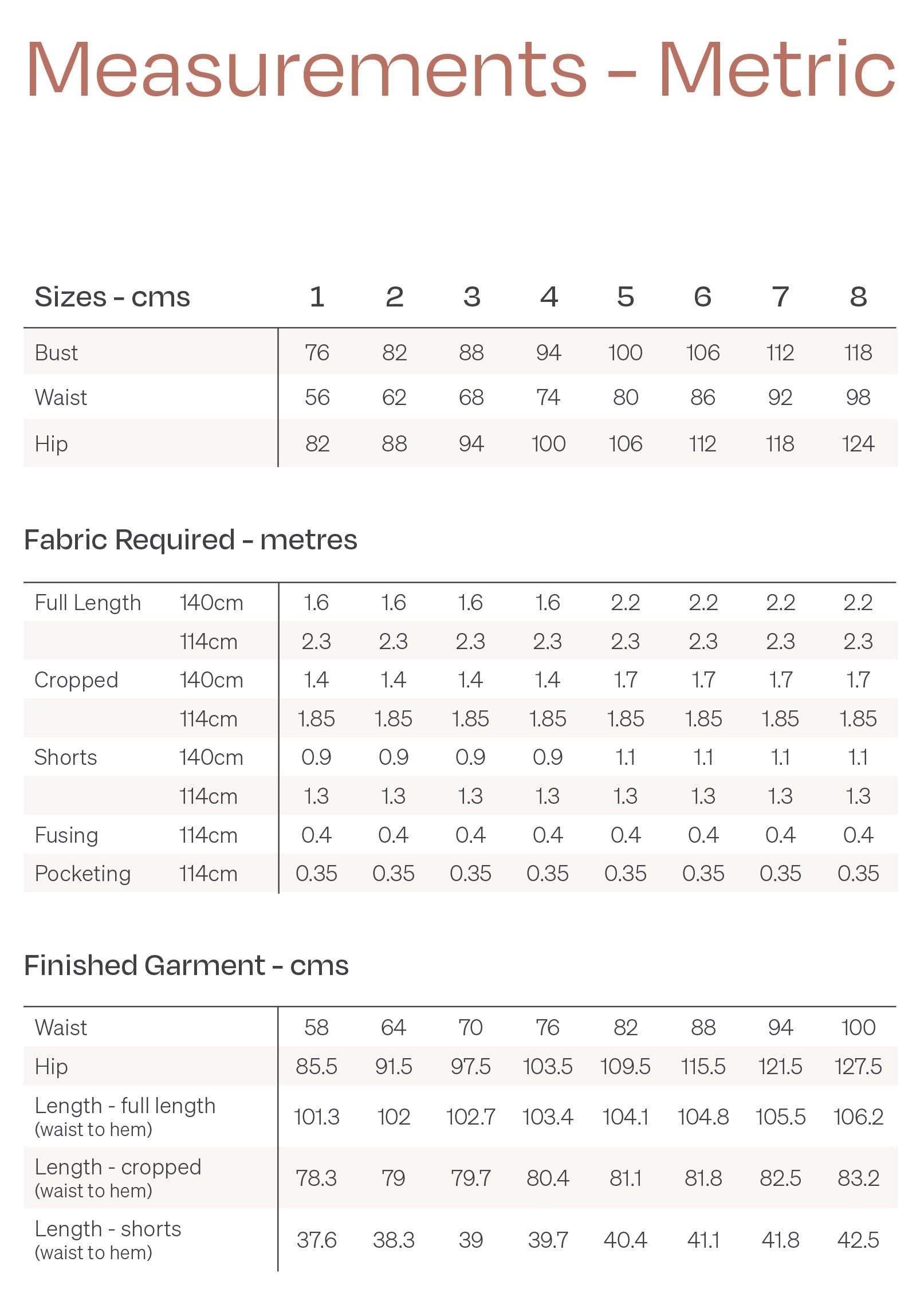 Papercut Patterns Strata Pants and Shorts