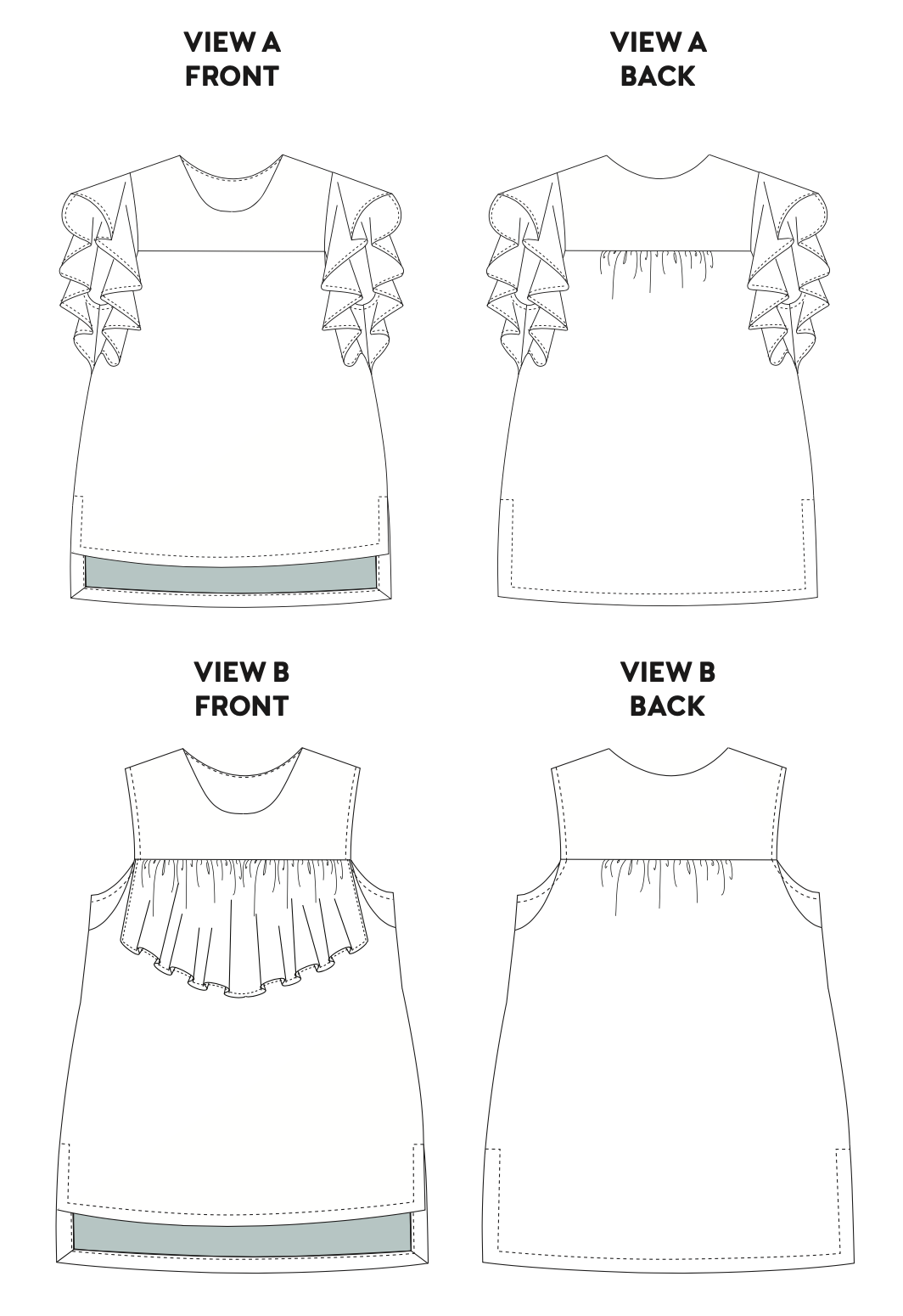 Chalk and Notch Farrah Blouse and Dress