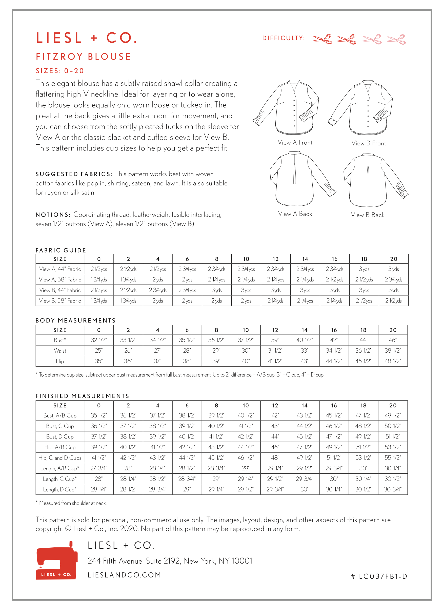 Liesl + Co Fitzroy Blouse