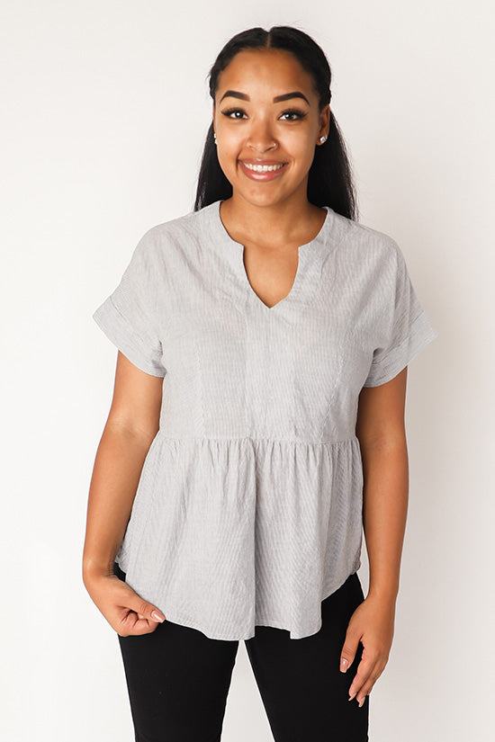 Chalk and Notch Fringe Dress and Blouse