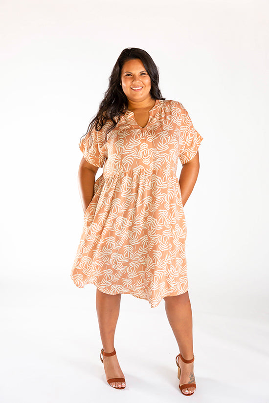 Chalk and Notch Fringe Dress and Blouse