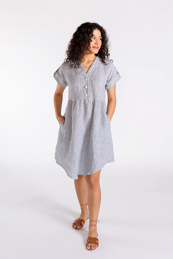 Chalk and Notch Fringe Dress and Blouse