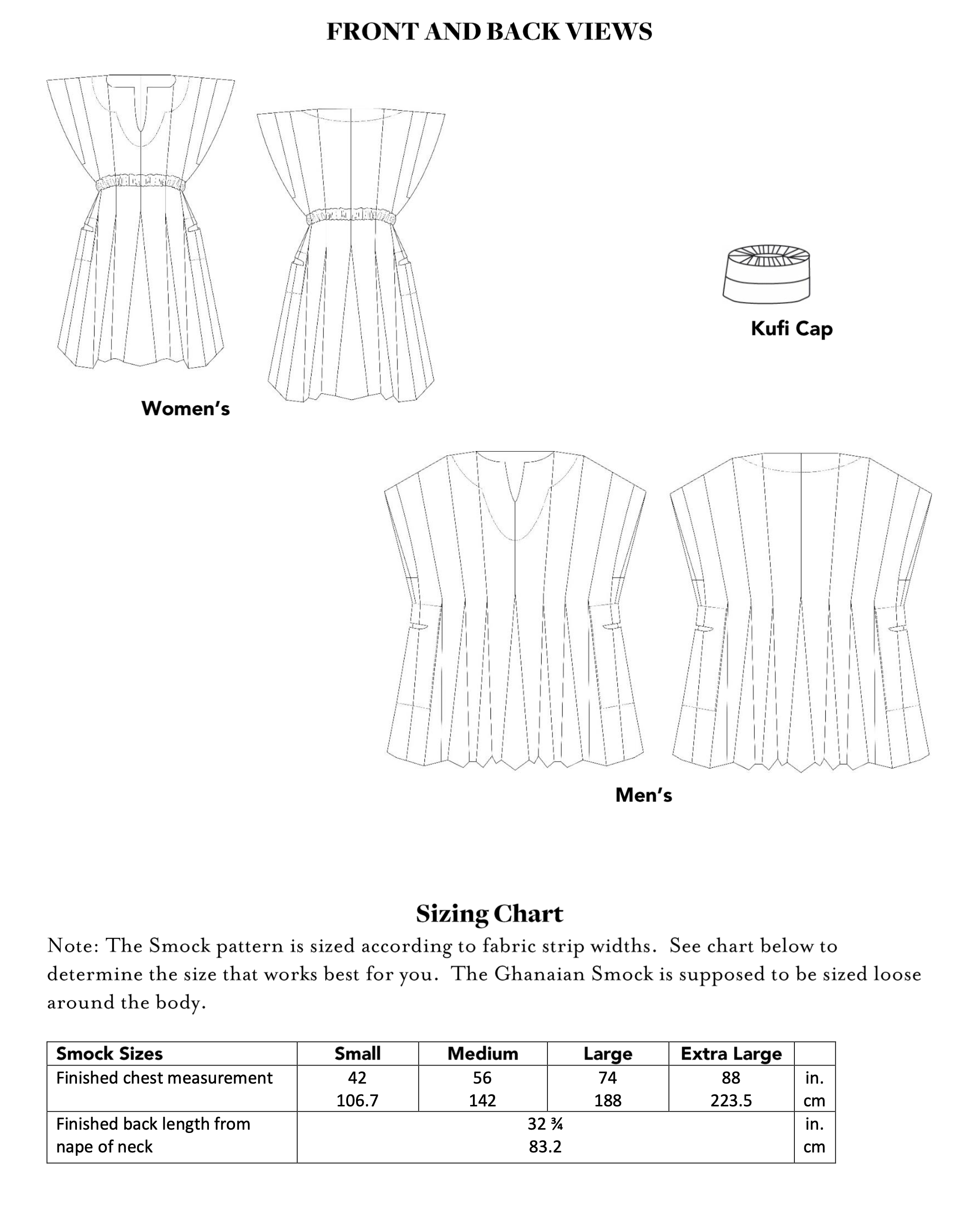 Folkwear 158 Unisex Ghanaian Smock