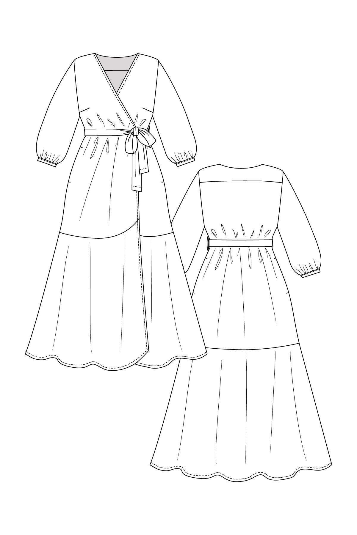 Named Hali Wrap Dress and Jumpsuit