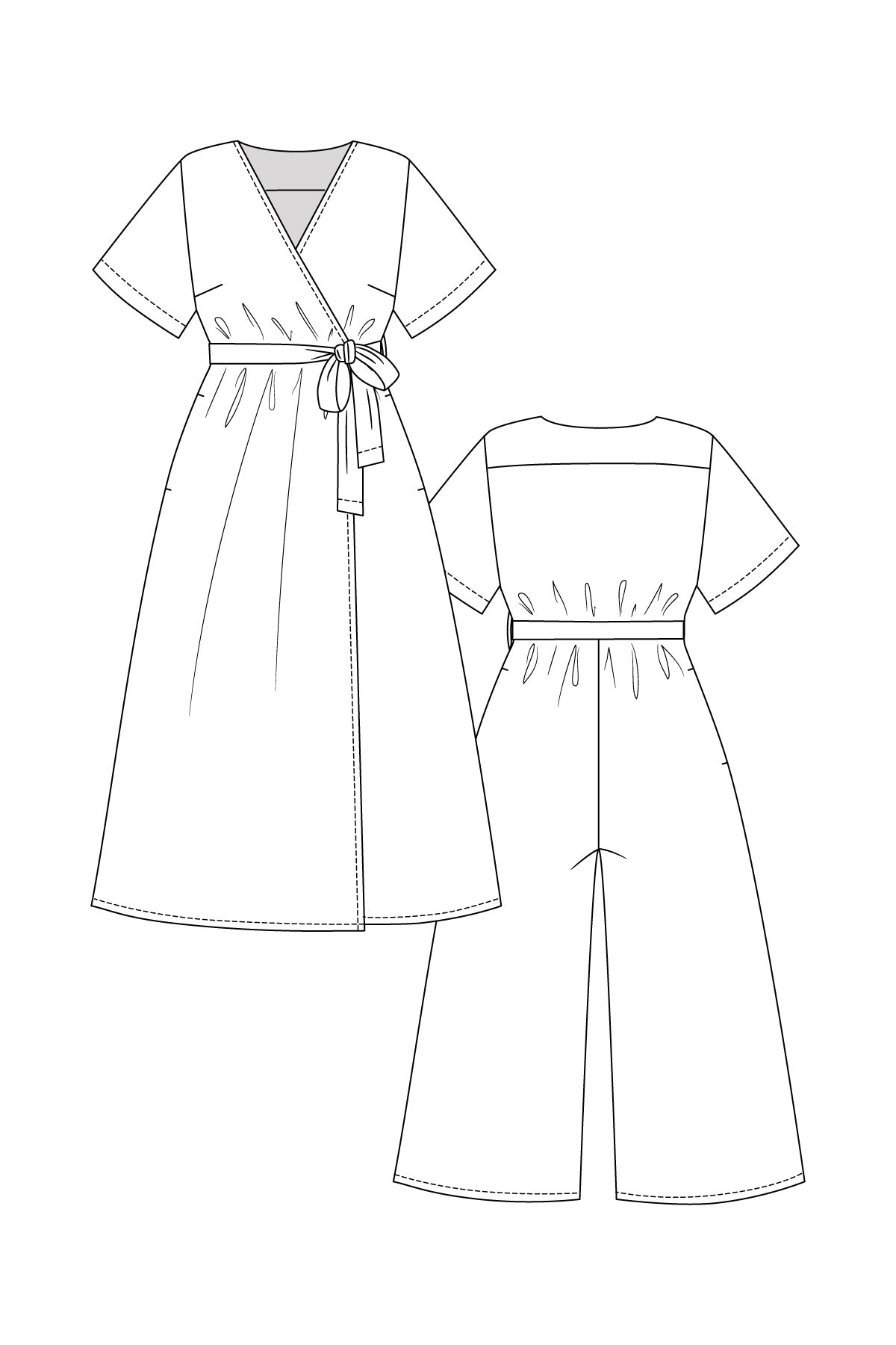 Named Hali Wrap Dress and Jumpsuit