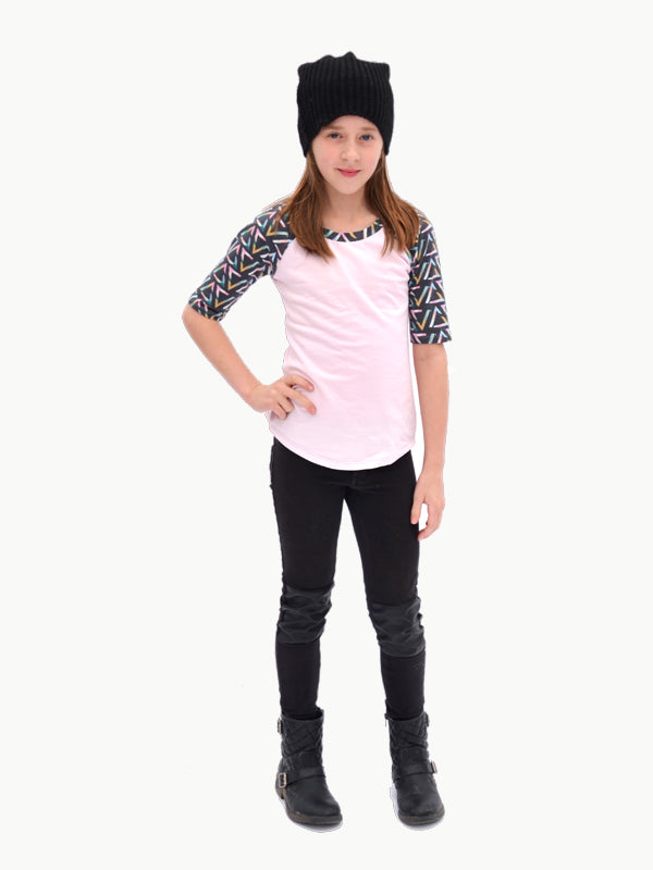 Hey June Handmade Child/Teen Camden Raglan Top