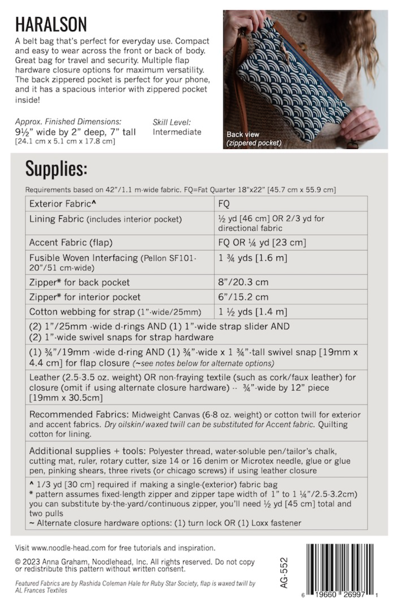 Noodlehead Haralson Belt Bag