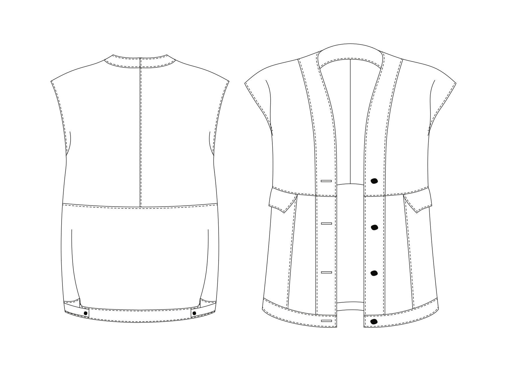 Ready to Sew Hendrix Sleeveless Jacket