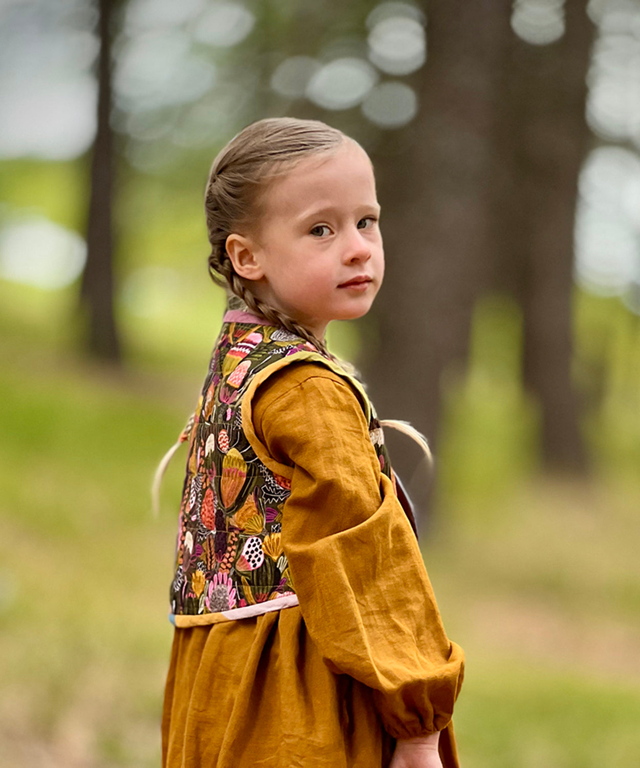 Below the Kōwhai Honu Vest (Quilted)