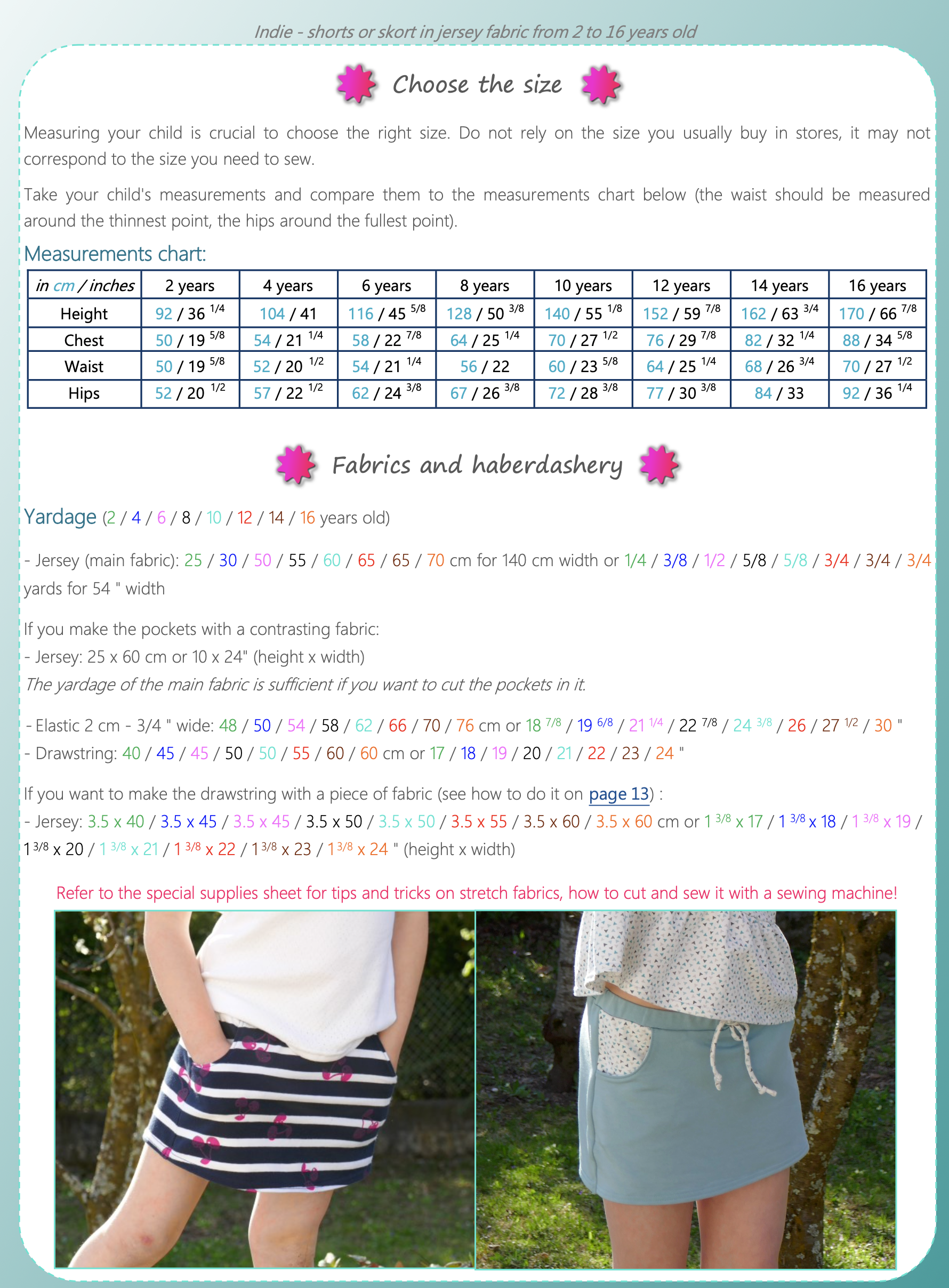 Petits D'om Indie Shorts or Skort