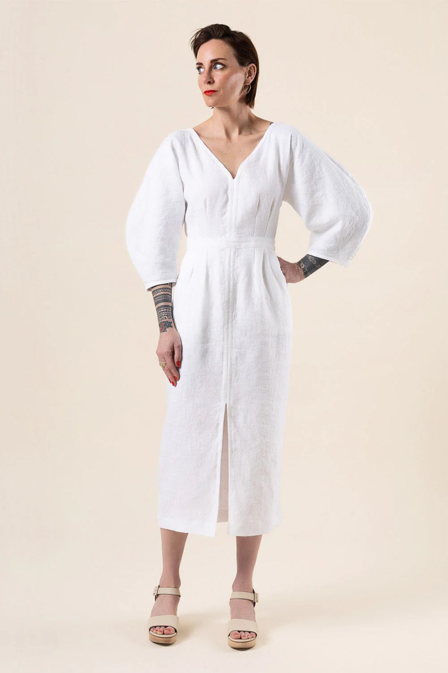 is a line dress good for apple shape Closet Core Patterns Jo Dress and Jumpsuit – The Fold Line