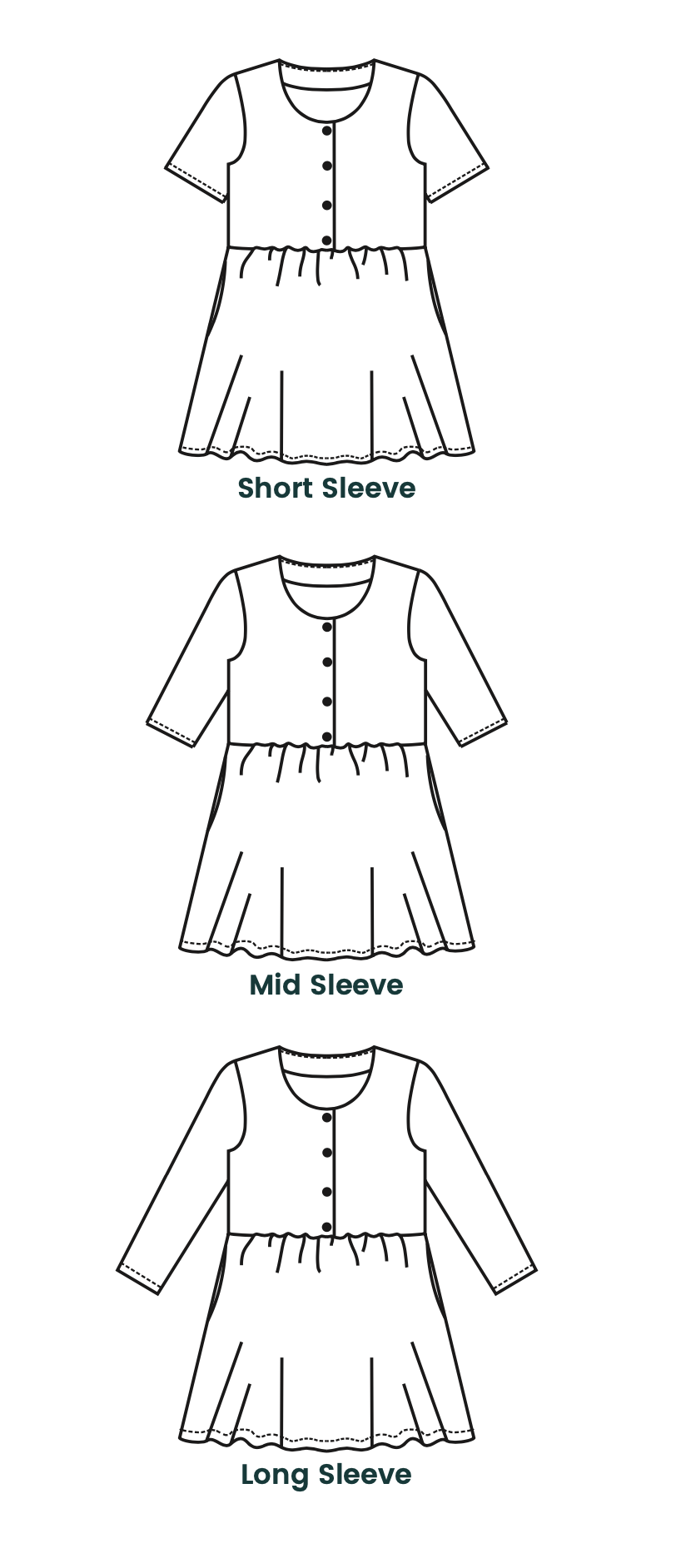 Below the Kōwhai Baby/Child Kauri Dress