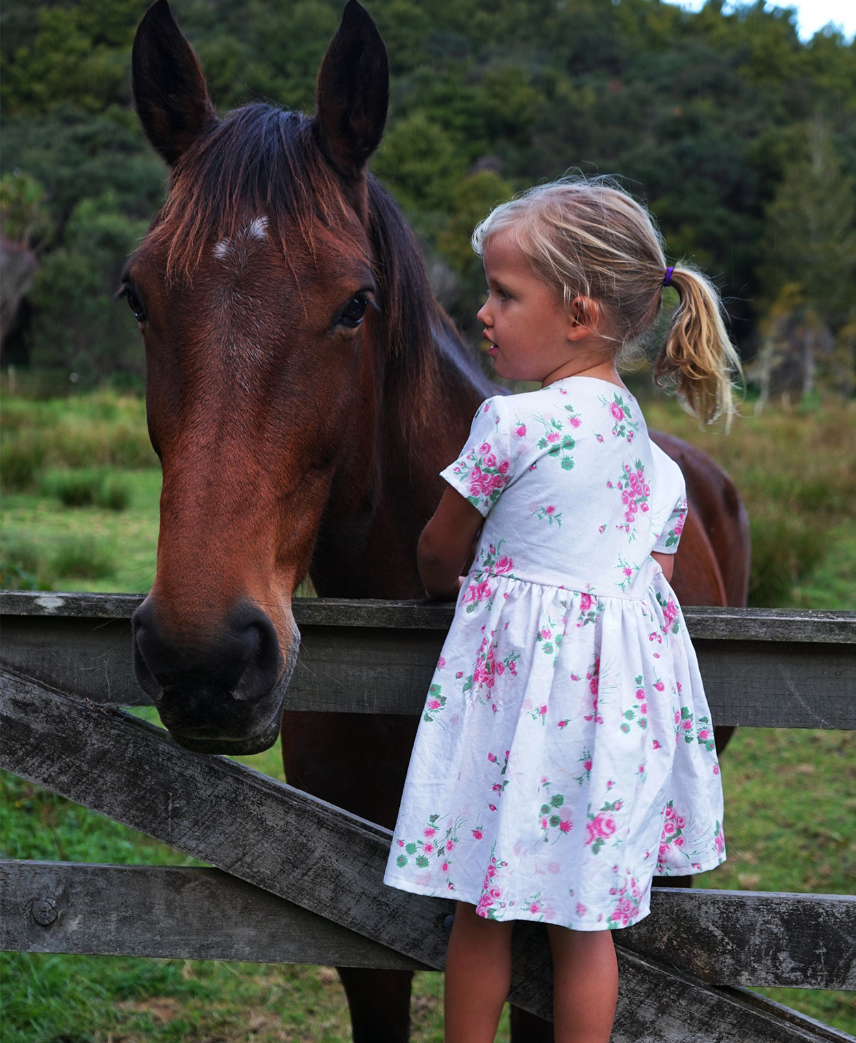 Below the Kōwhai Baby/Child Kauri Dress