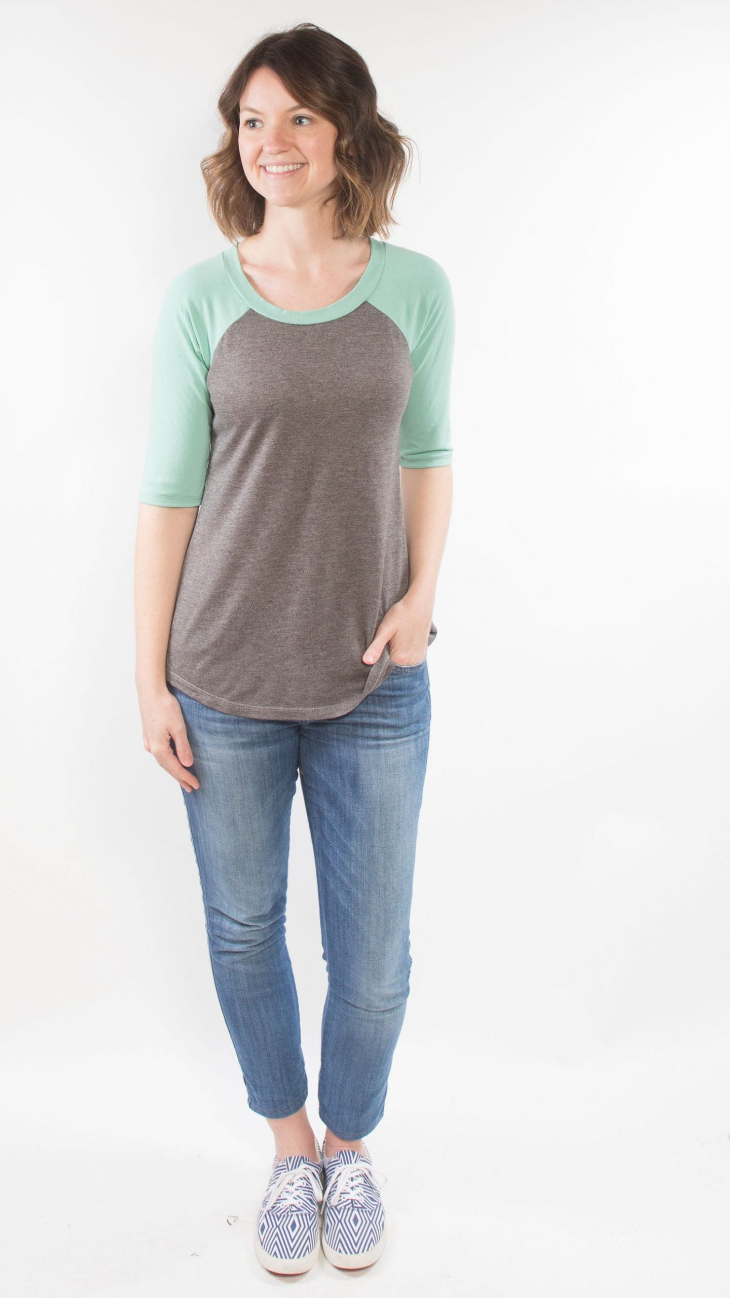 Hey June Handmade Lane Raglan Top