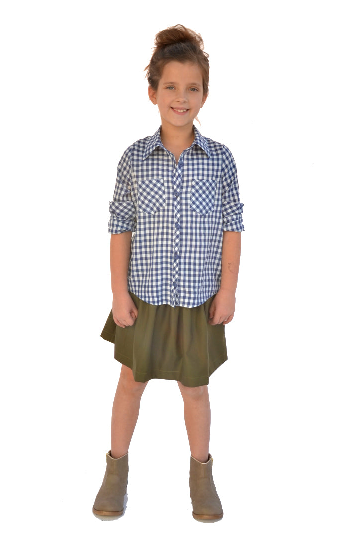 Hey June Handmade Child/Teen Laramie Shirt, Tunic & Dress