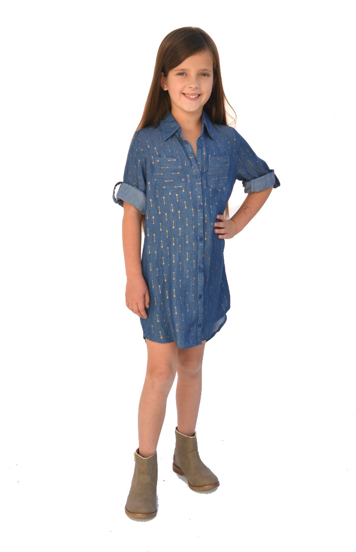 Hey June Handmade Child/Teen Laramie Shirt, Tunic & Dress