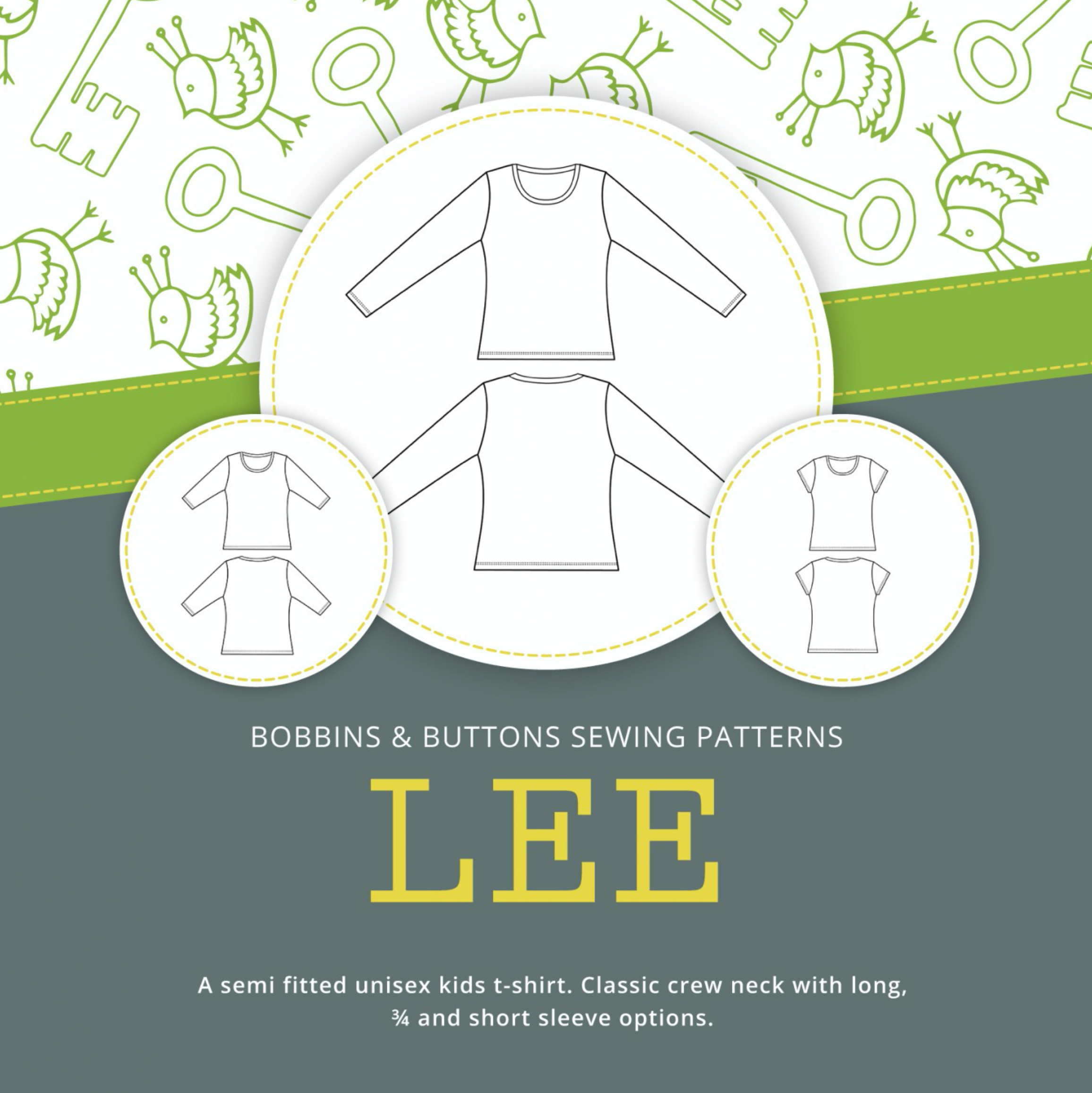 Bobbins and Buttons Lee T-shirt