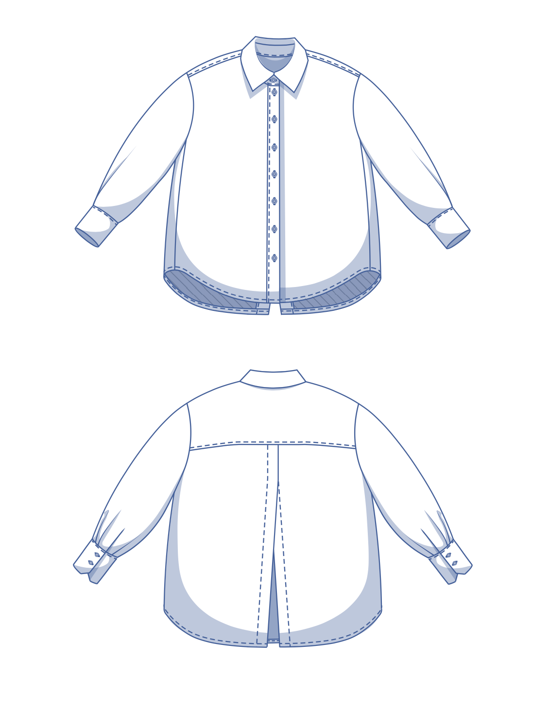 Fibre Mood Libbie, Logan, Lena, Lydia and Lee Shirts