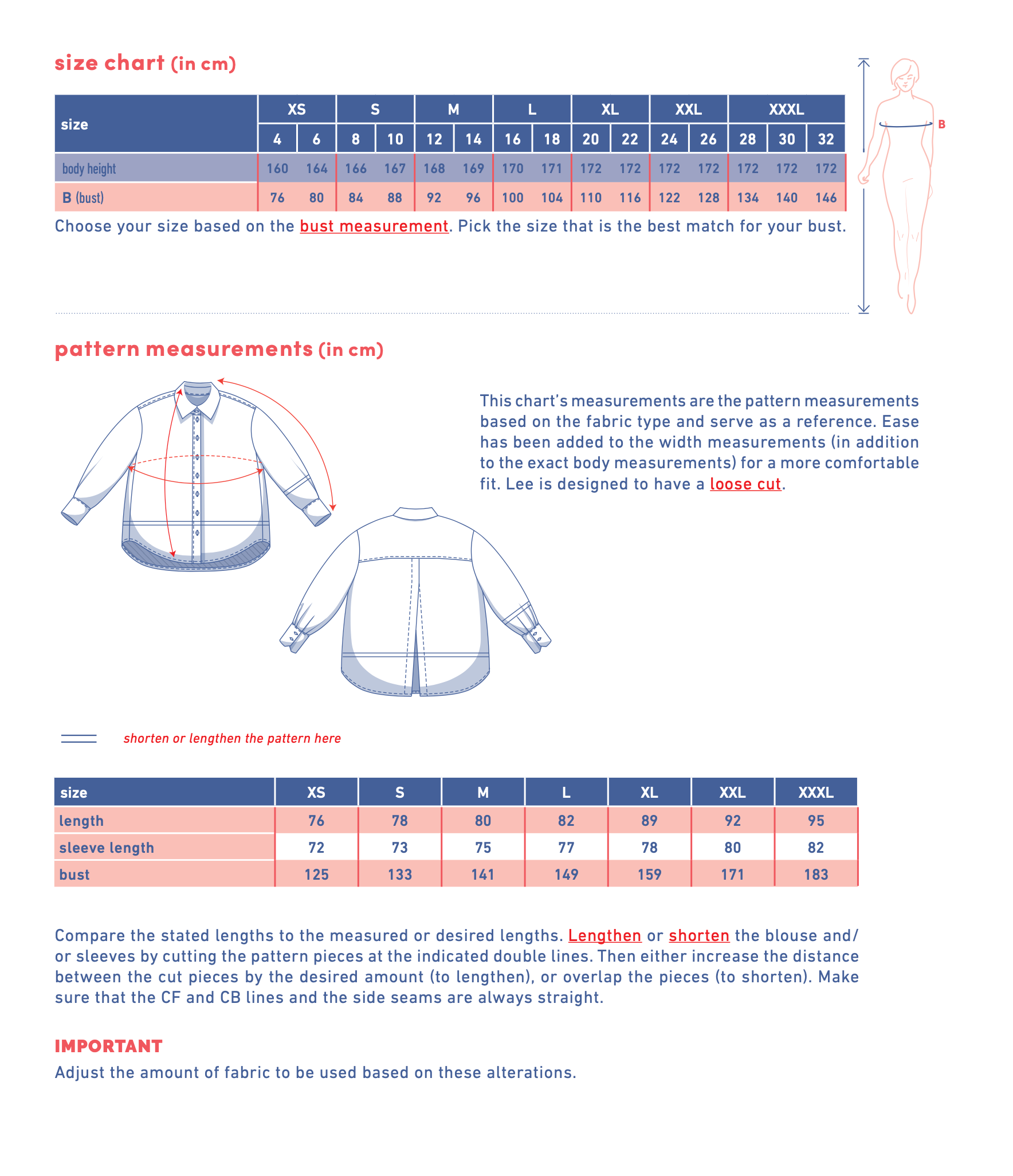 Fibre Mood Libbie, Logan, Lena, Lydia and Lee Shirts
