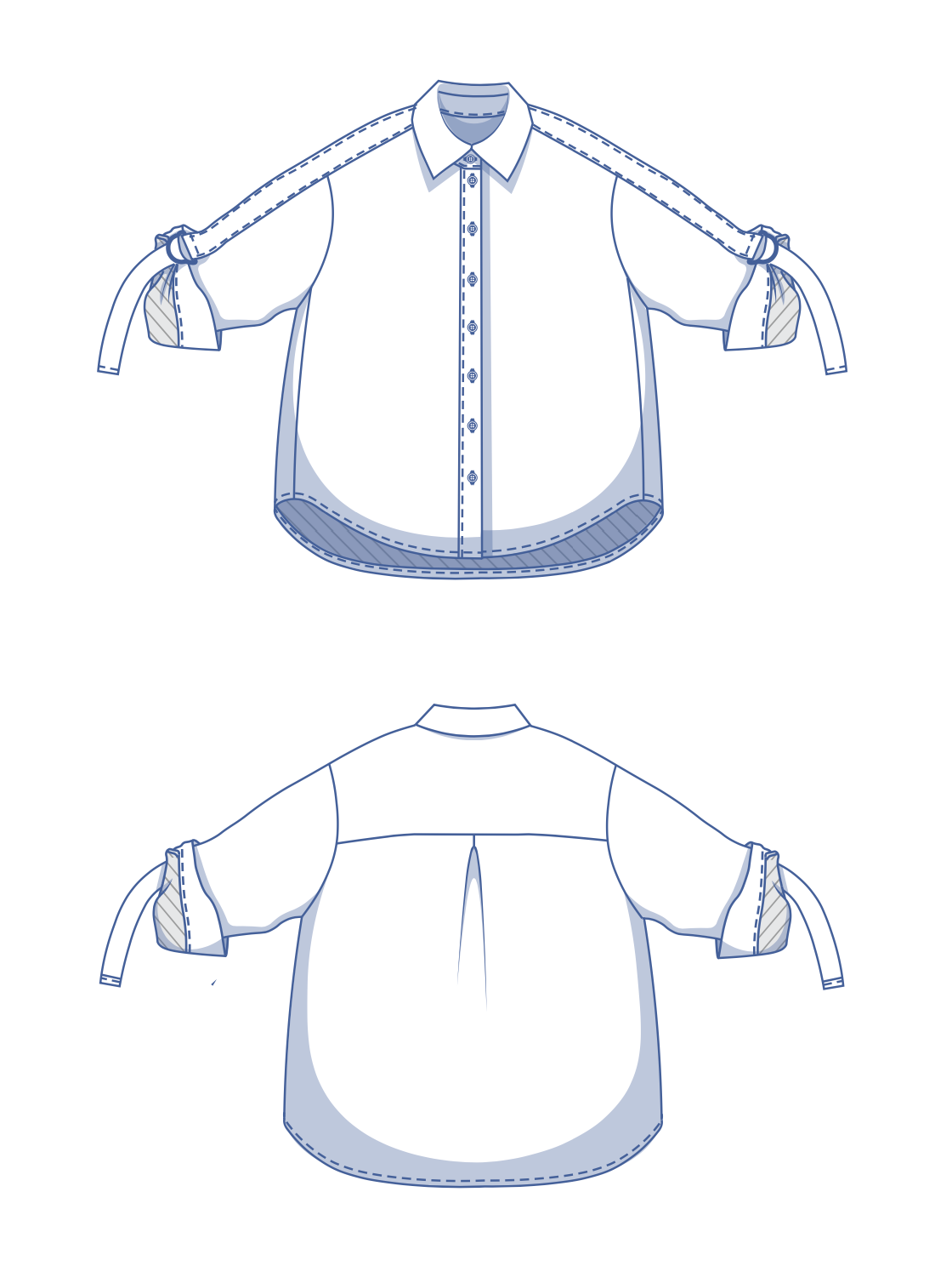 Fibre Mood Libbie, Logan, Lena, Lydia and Lee Shirts