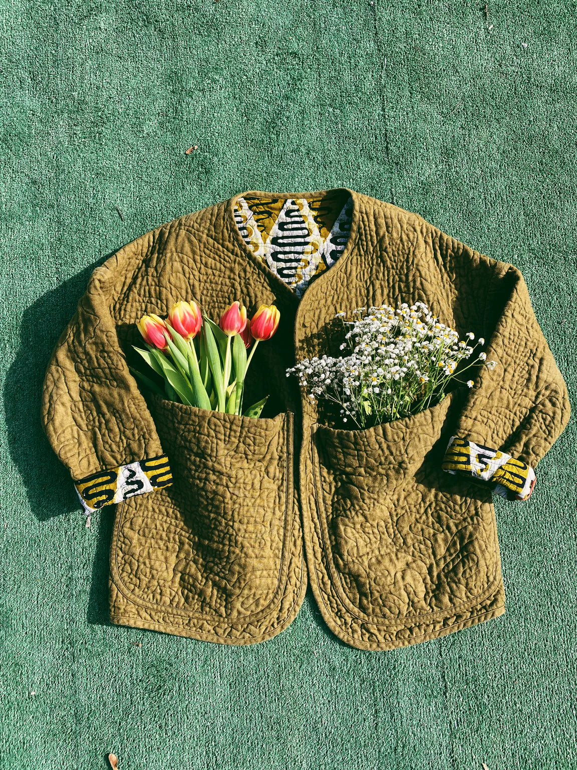 Daisy Chain Patterns Liz Quilted Liner Jacket