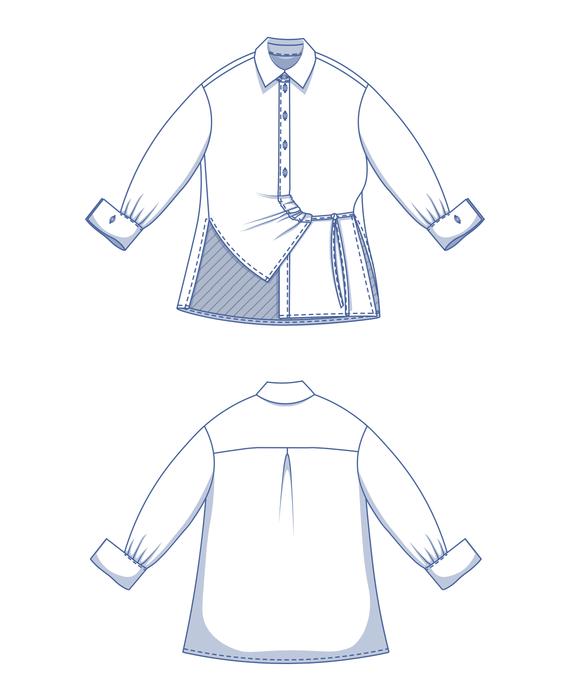 Fibre Mood Libbie, Logan, Lena, Lydia and Lee Shirts