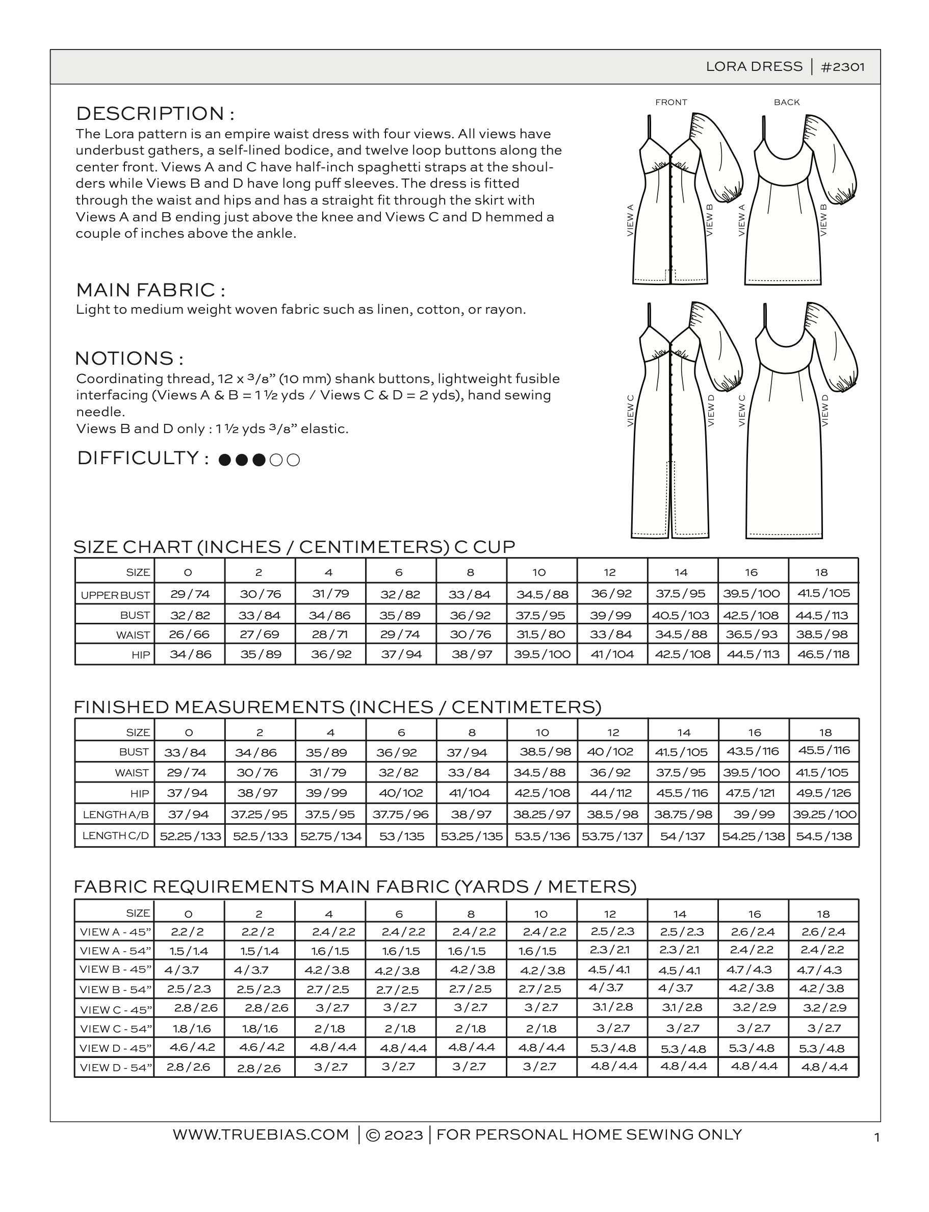 True Bias Lora Dress