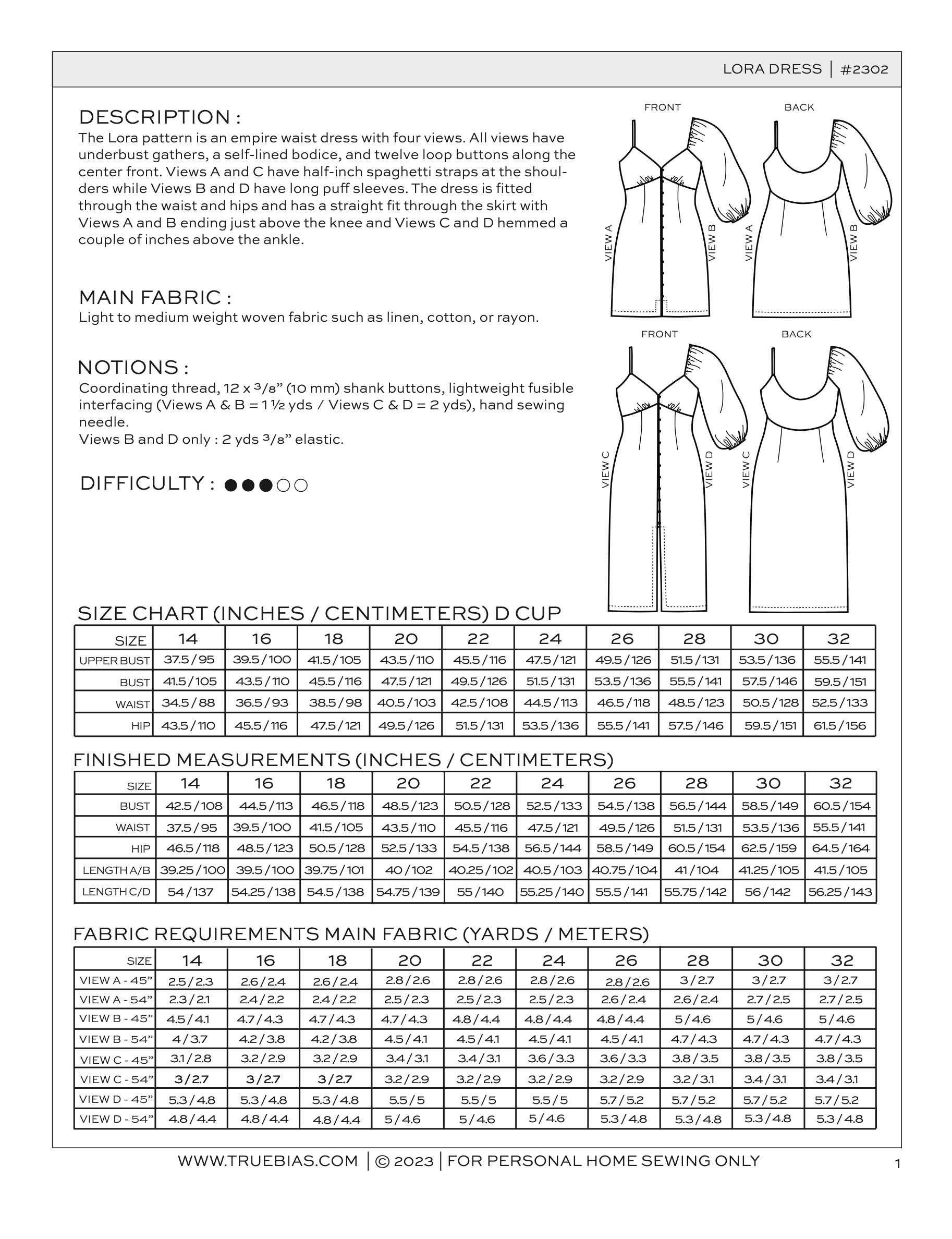 True Bias Lora Dress