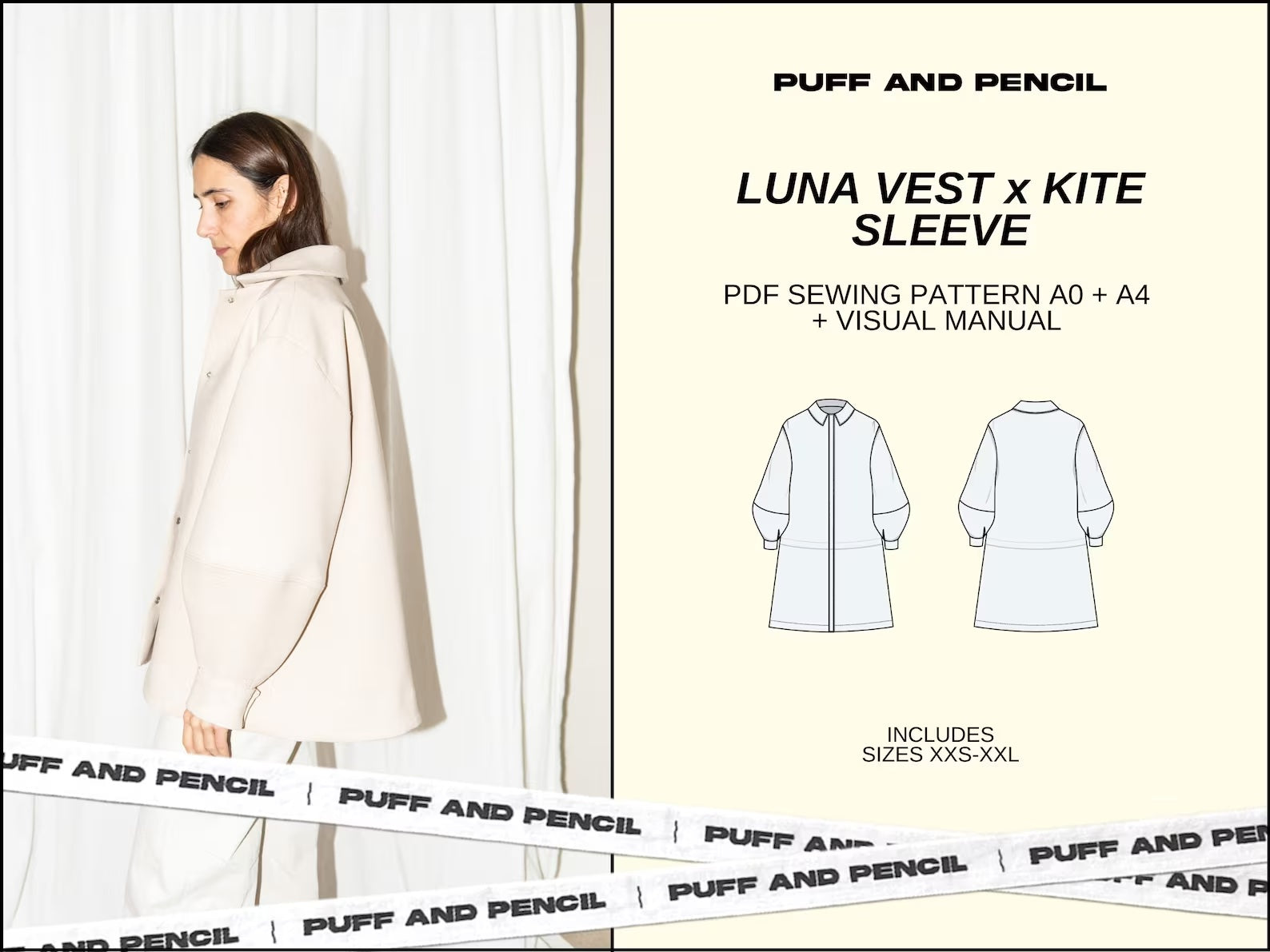 Puff and Pencil Luna Vest & Kite Sleeve