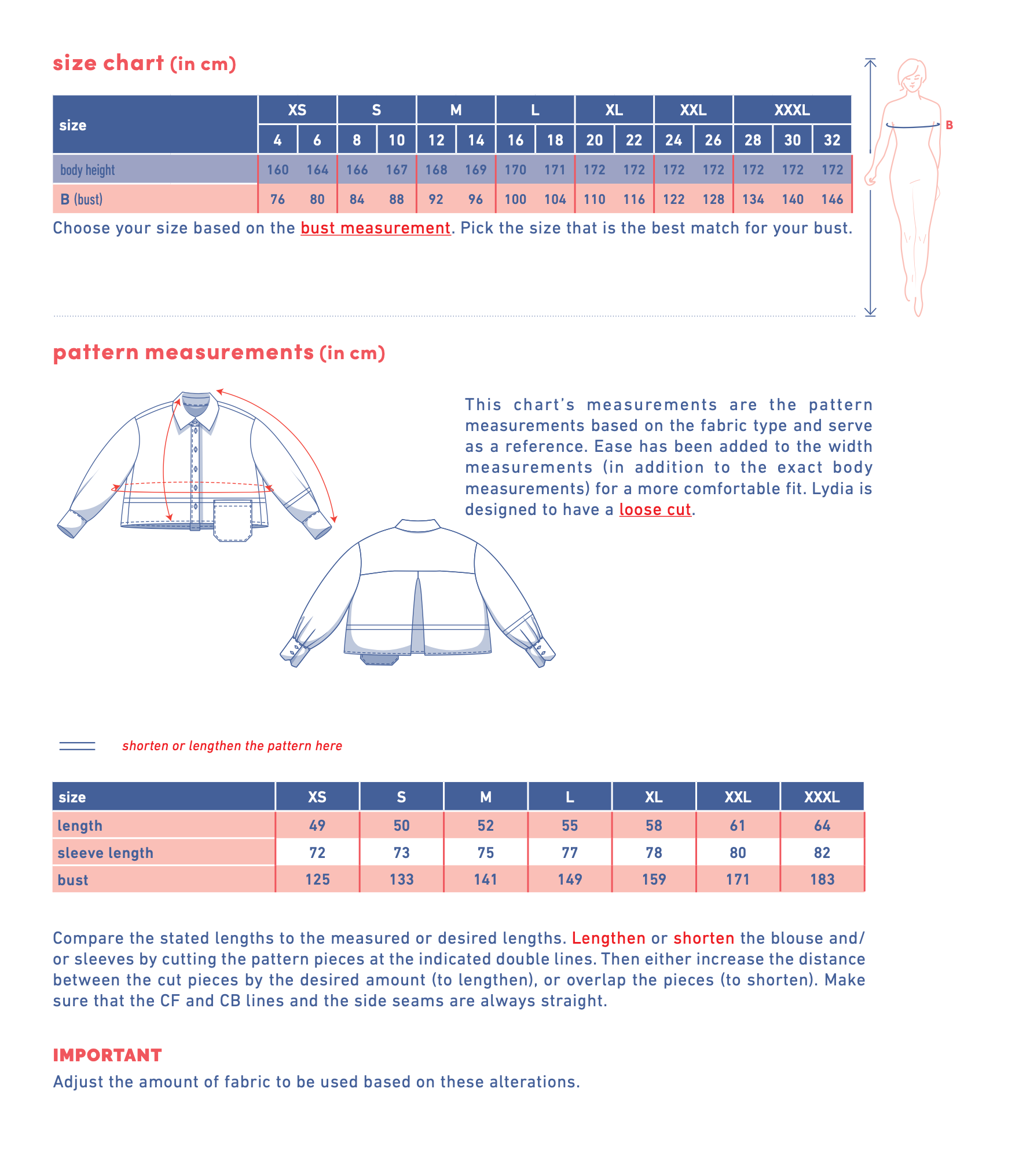 Fibre Mood Libbie, Logan, Lena, Lydia and Lee Shirts