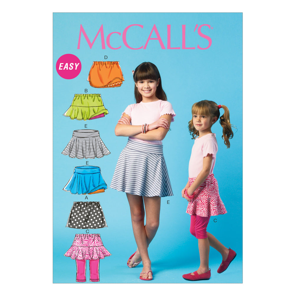 McCalls Child/Teen Skorts M6918