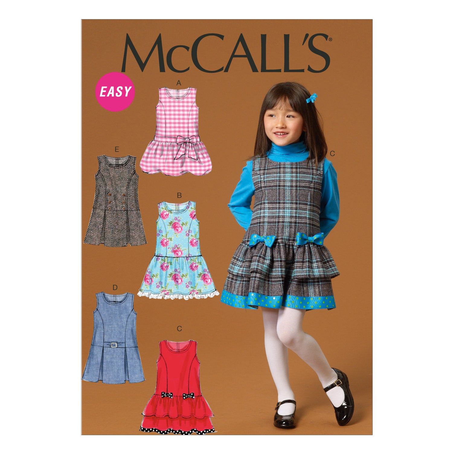 McCalls Children's Pinafore Dresses M7008