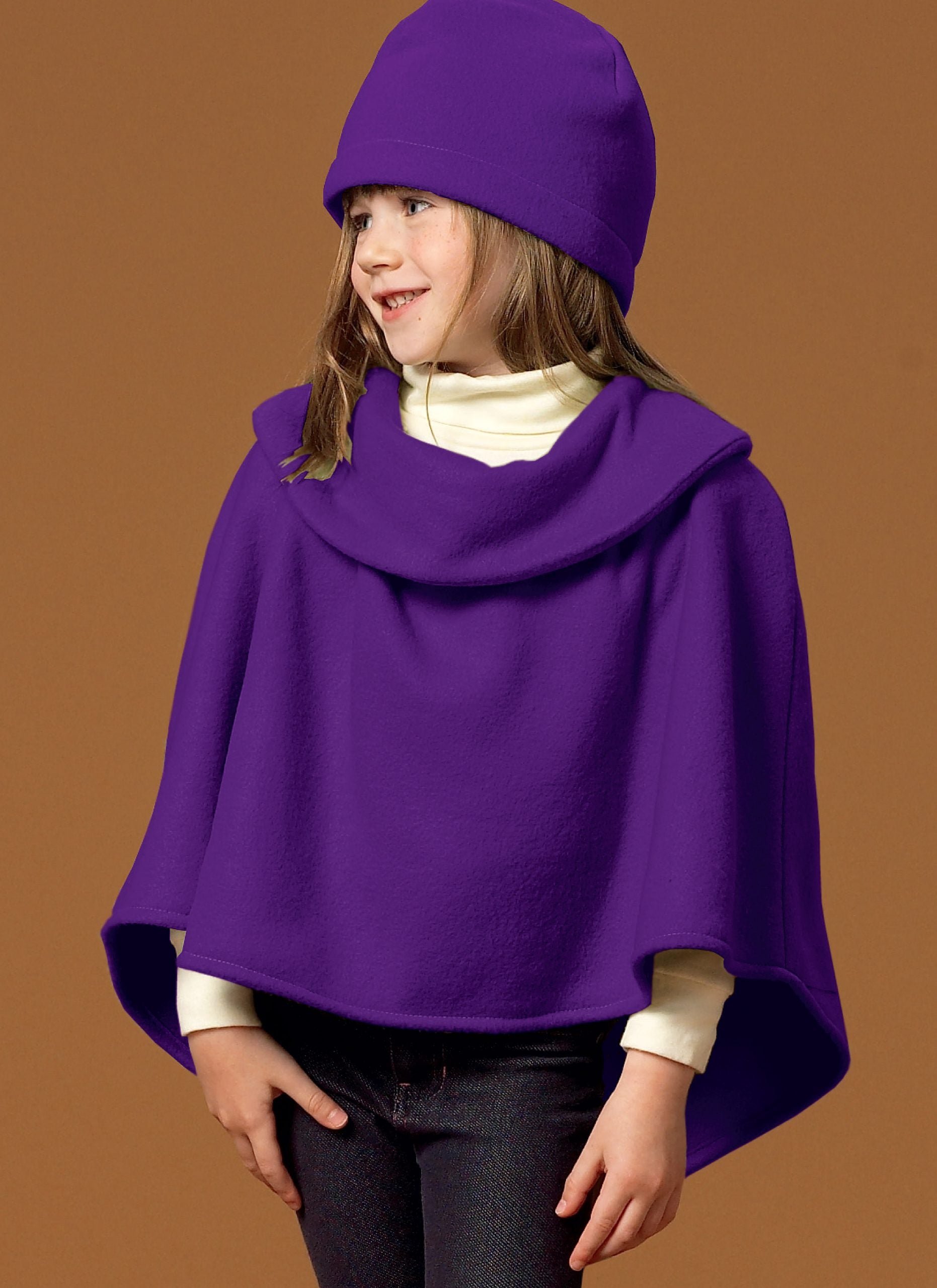 McCalls Child/Teen Poncho, Hat, Scarf M7012