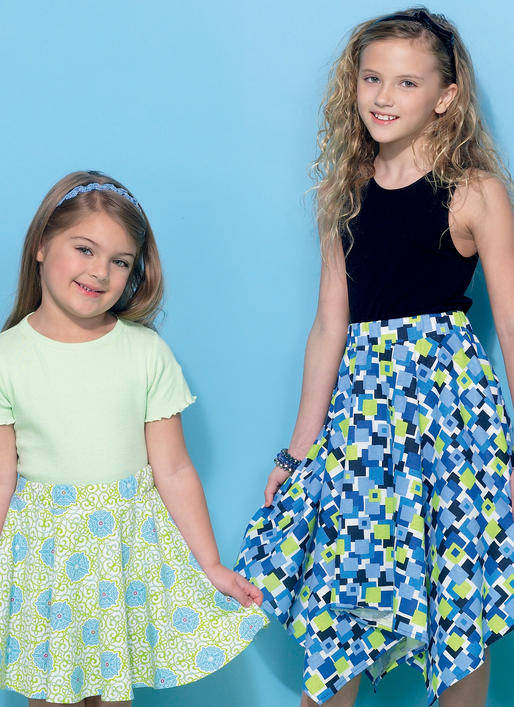 McCalls Child/Teen Skirts M7345