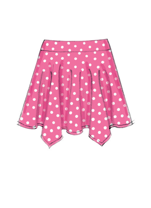 McCalls Child/Teen Skirts M7345