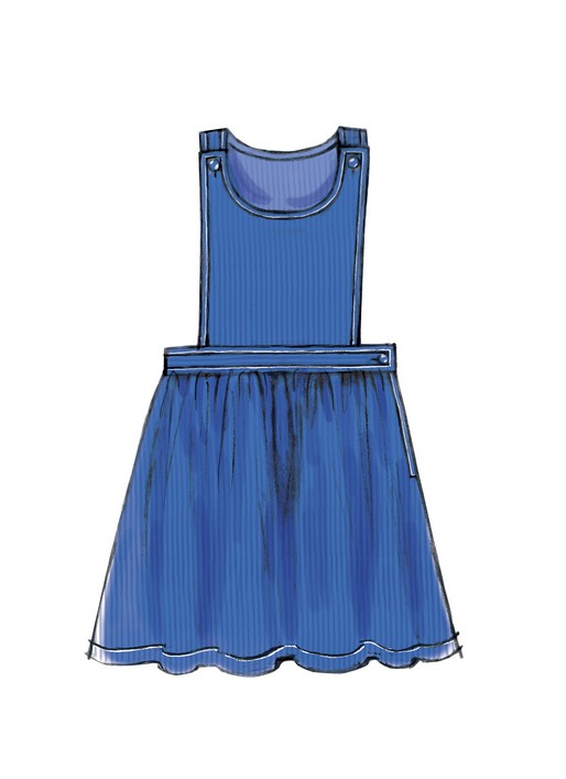 McCalls Child/Teen Pinafore, Dungarees M7459