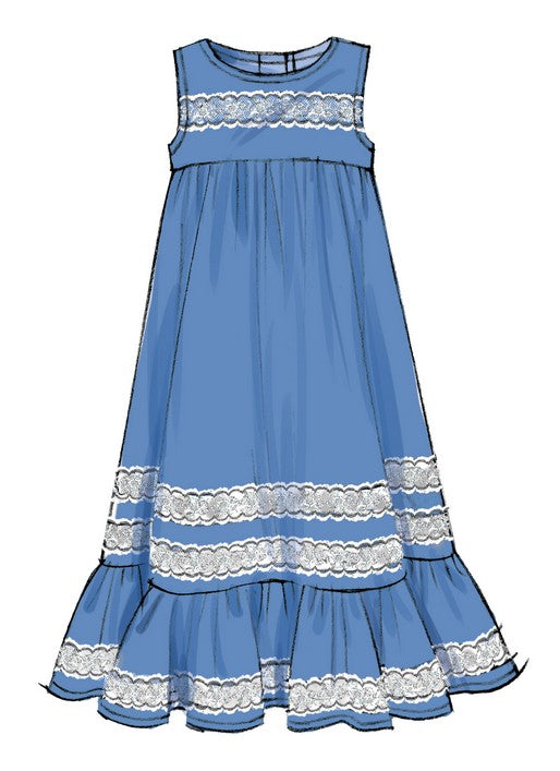 McCalls Child/Teen Dresses M7558