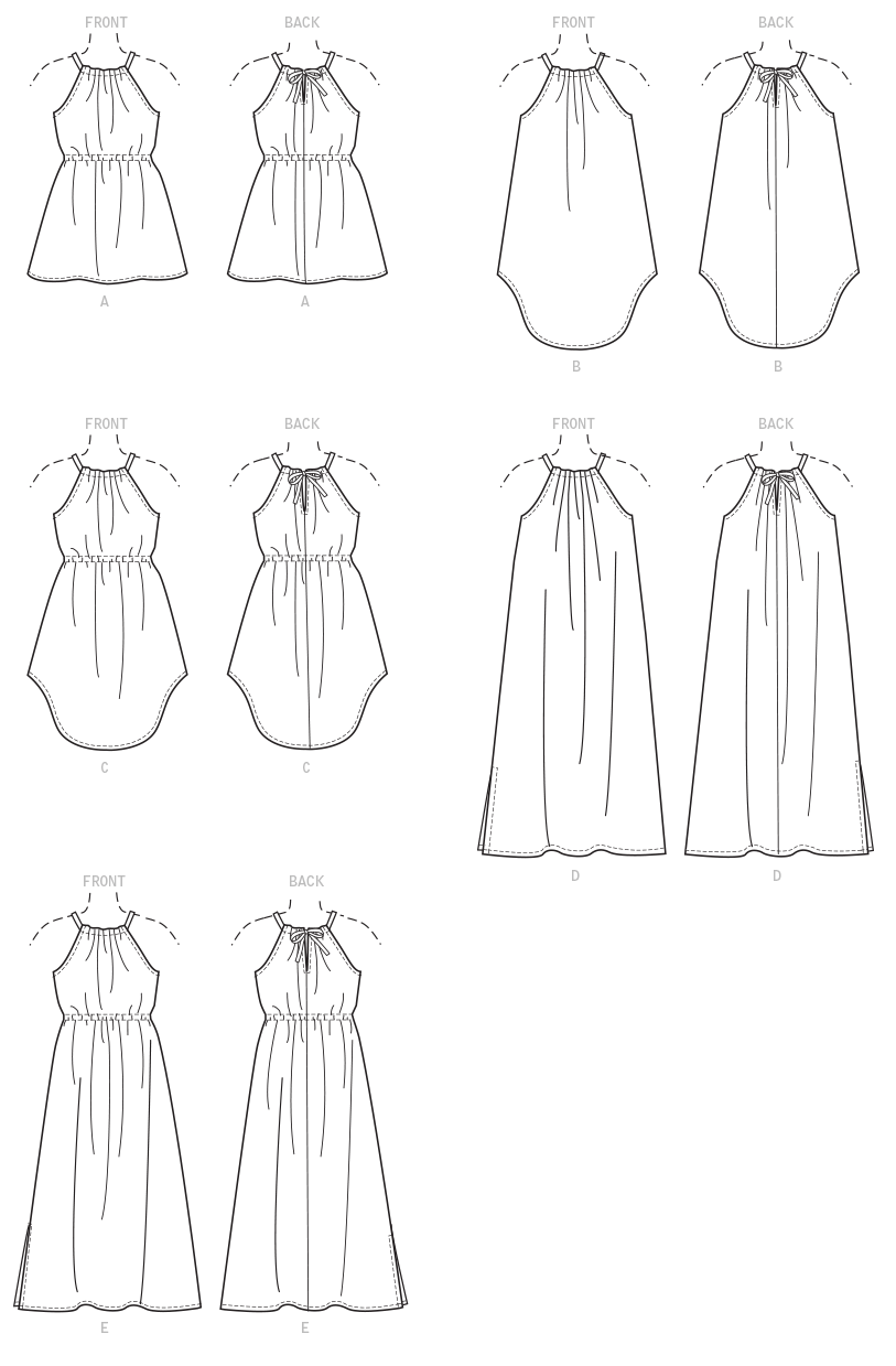 McCalls Child/Teen Dresses M7589