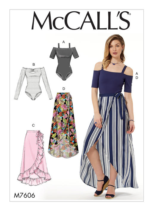 McCalls Bodysuits and Skirts M7606