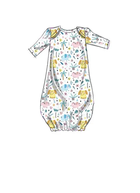 McCalls Babies Gown, Top and Trousers M8265