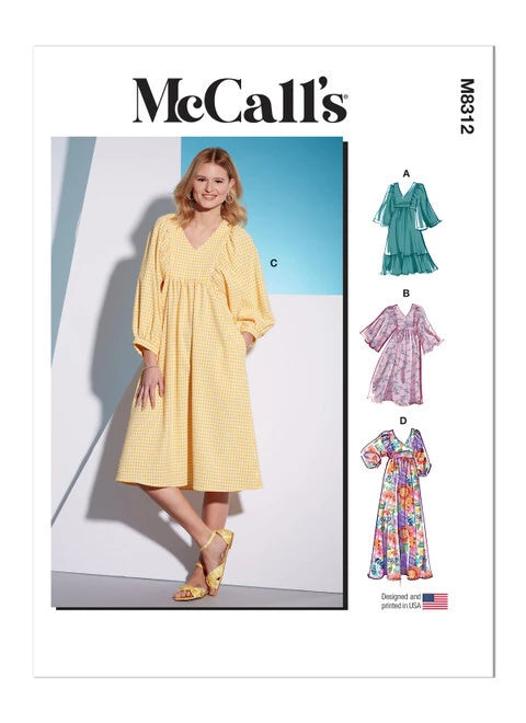 McCalls Dresses M8312