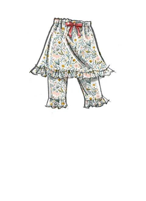 McCalls Child Skorts M8316