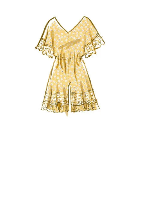 McCalls Child/Teen Romper and Jumpsuits M8317