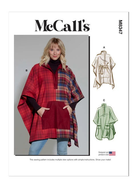 McCalls Poncho M8347