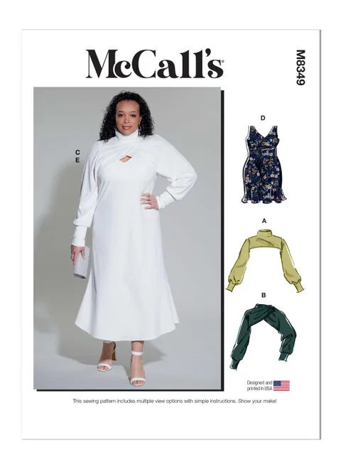 McCalls Dress and Shrug M8349