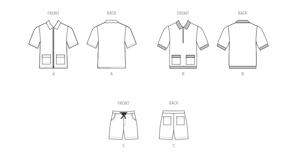 McCalls Men's Shirts & Shorts M8414